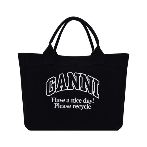 Borsa tote ganni a6680 - ganni,