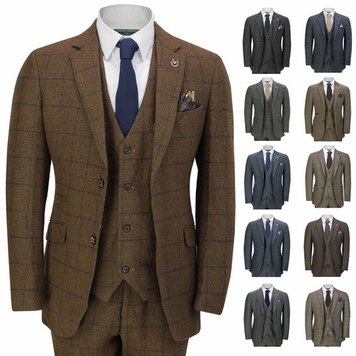 Tuta uomo pezzi tweed spina - 3,
